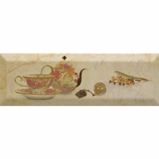 Monopol плитка с декором испанская Bonjour Tea Crema Decor 10X30