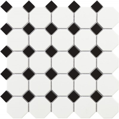 MATEX SPAIN мозаика для ванной и кухни Octogon White Matt 29.5X29.5