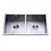 Aquaeco Bagnodesign двойная мойка из нержавеющей стали для кухни 80х42 см