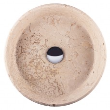 Antigua Bagnodesign раковина круглая бежевый мрамор на столешницу в современном стиле 43 см