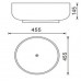 Original Bagnodesign раковина круглая из искусственного камня на столешницу в современном стиле 45 см