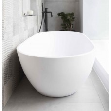 KOY Bagnodesign ванна овальная, белый матовый литьевой камень, современный дизайн 1650X830 мм