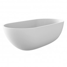 KOY Bagnodesign ванна овальная, белый матовый литьевой камень, современный дизайн 1650X830 мм